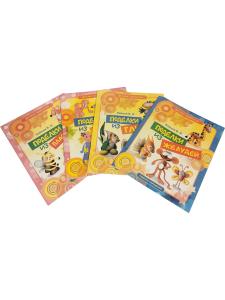 Детское творчество - комплект 3 (Пластилин, Бум.ленты, глина и желуди)