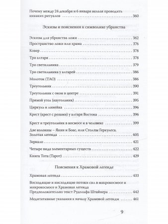 Материалы Эзотерической школы. Культовое отделение