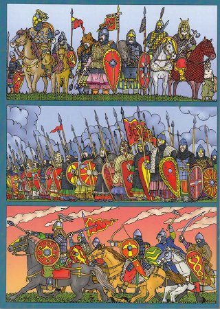 Боривой. Поэма о борьбе западных славян с крестоносцами. Художник А. Гусельников