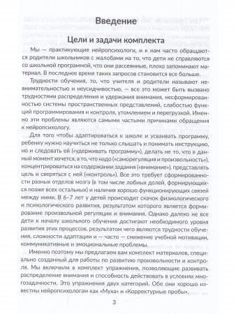 Внимание! Нейропсихолог на связи. Комплект материалов для работы с детьми 7-12 лет