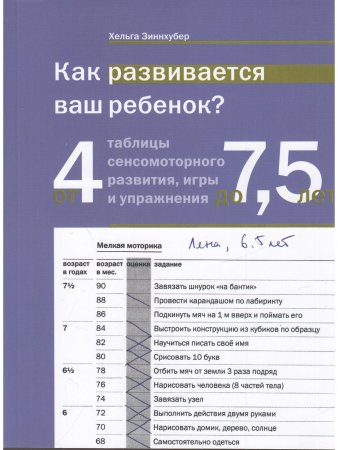 Как развивается ваш ребенок? Таблицы сенсомоторного развития, игры и упражнения: от 4 до 7,5 лет